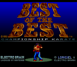 Best of the Best - Championship Karate Title Screen